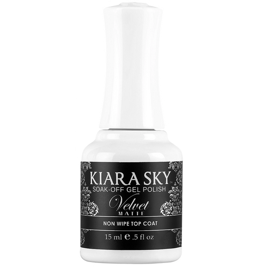 Kiara Sky Velvet Matte Non Wipe Top Coat 0.5 oz - Premier Nail Supply
