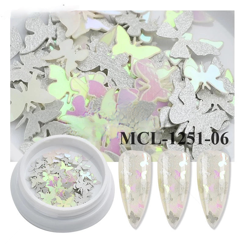 GRAY 3D BUTTERFLY MCL125106 - Premier Nail Supply