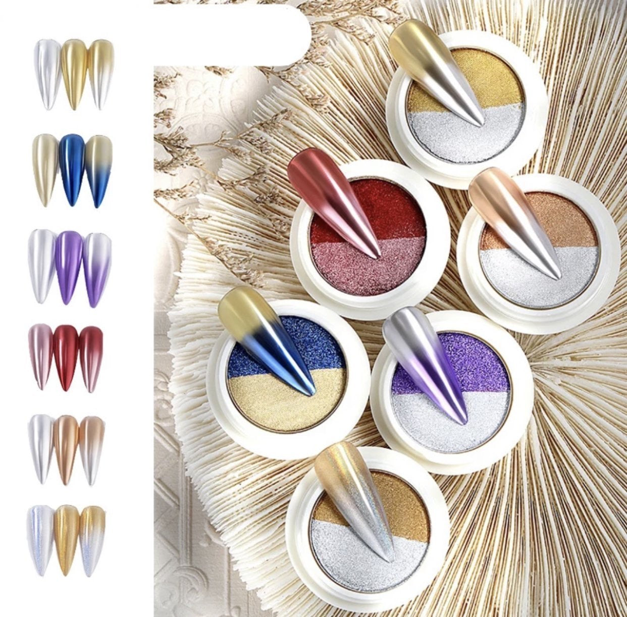 Solid Chrome Pigments Ombré Powder - Premier Nail Supply