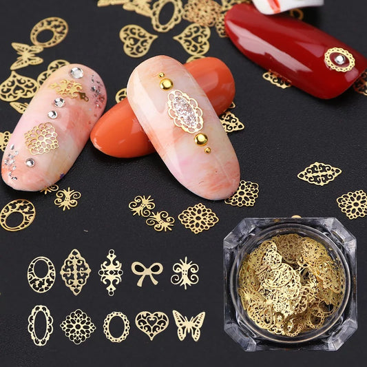 Mix Gold Charm Sequins NA002 - Premier Nail Supply