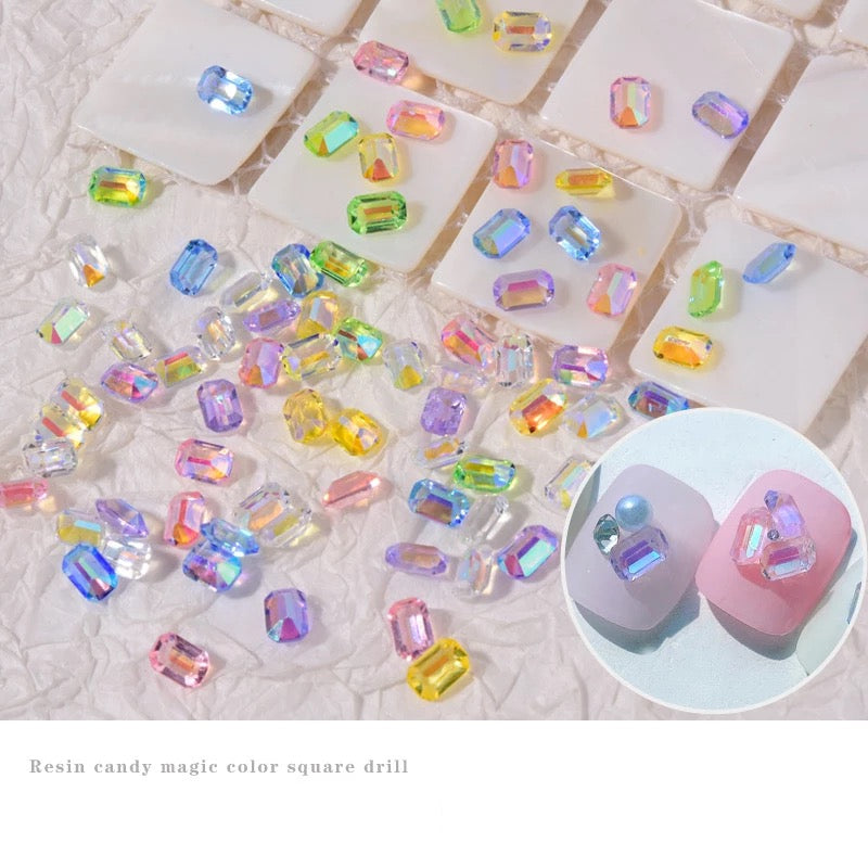 Color Crystals Square Resin # CSR8 - Premier Nail Supply