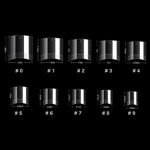 Transparent Half Cover French 500pcs - #TFT500 - Premier Nail Supply