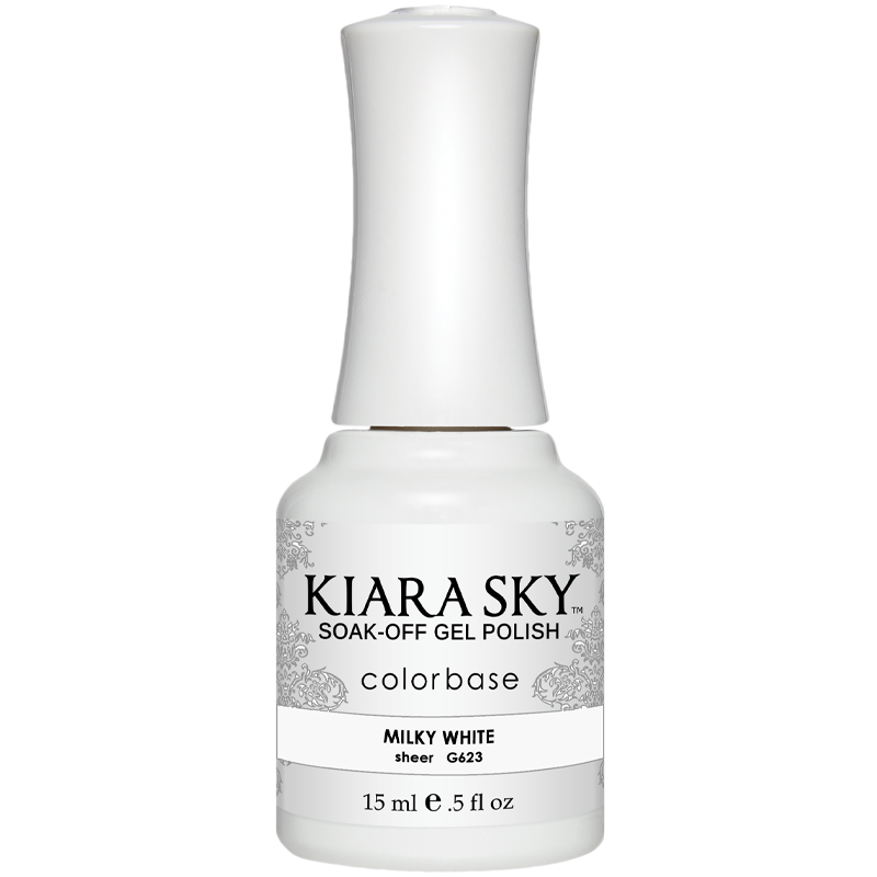 Kiara Sky Gelcolor - Milky White 0.5 oz - #G623 - Premier Nail Supply