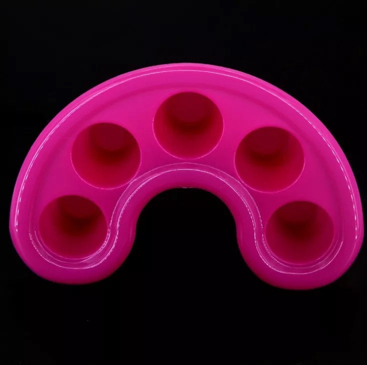 Plastic 5 Finger Soak Off Bowl - Premier Nail Supply