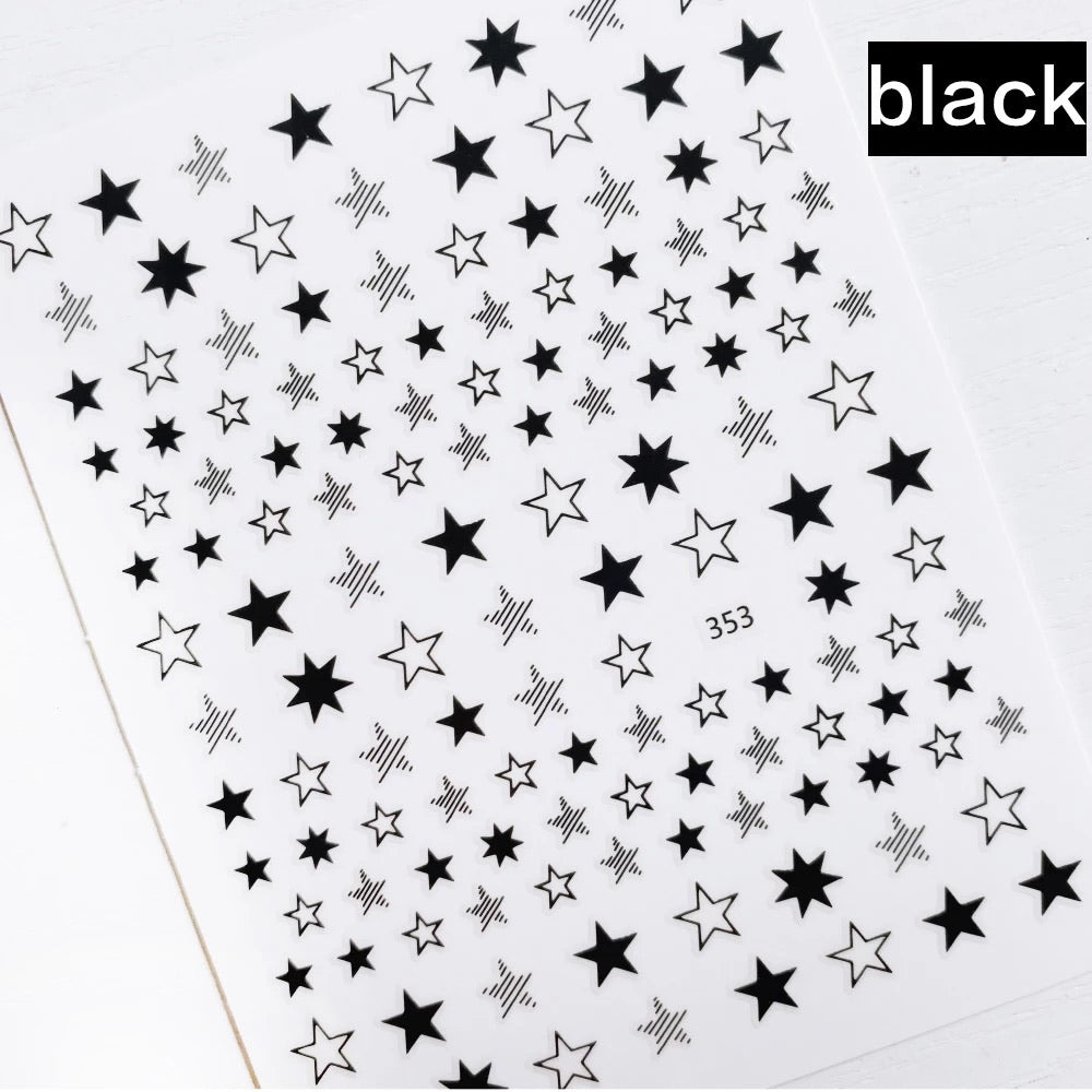 Black Star Sticker - Premier Nail Supply