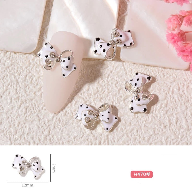 Bow Jewelry Rhinestone Nail Design H470 - Premier Nail Supply