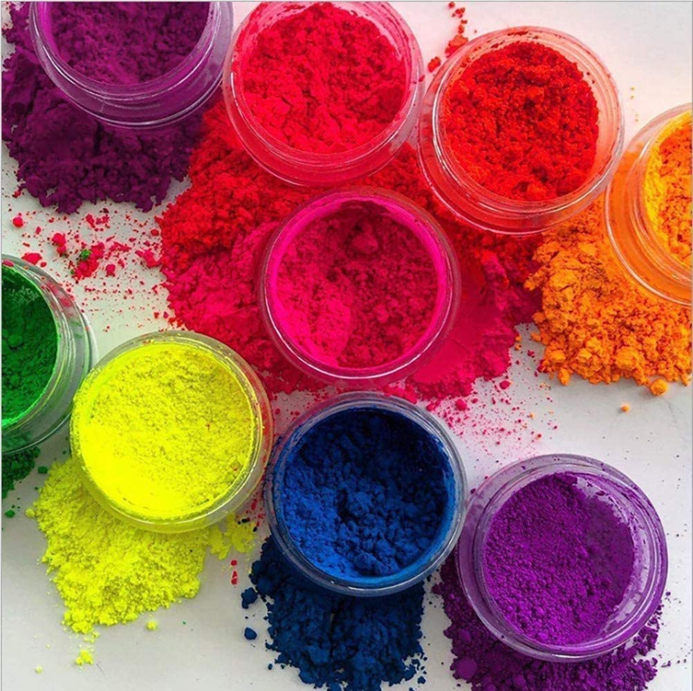 Pigment Nail Powder, 2021 Colorful Fluorescent Color Nail Pigments Dust Nail Glitter Gradient Iridescent Nail Art Decoration - Premier Nail Supply
