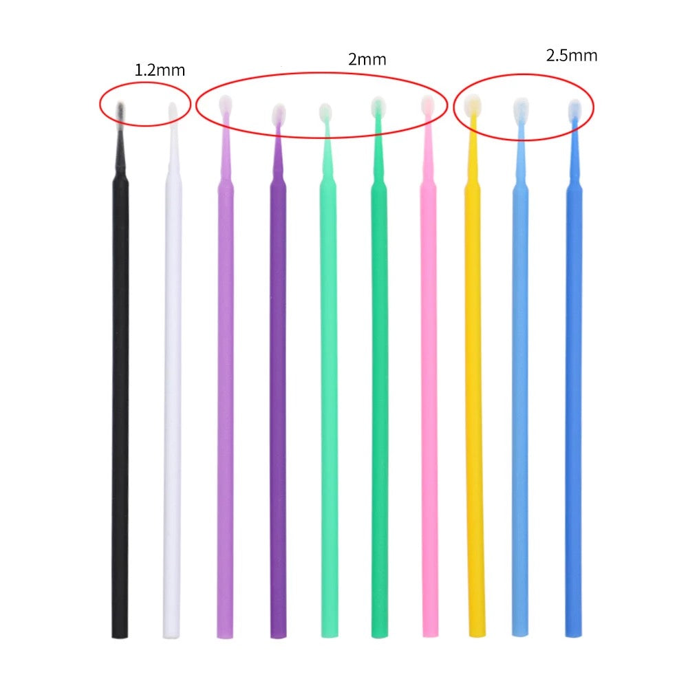 Eyelash Dark Blue Micro Brush 100pcs/Box - Premier Nail Supply