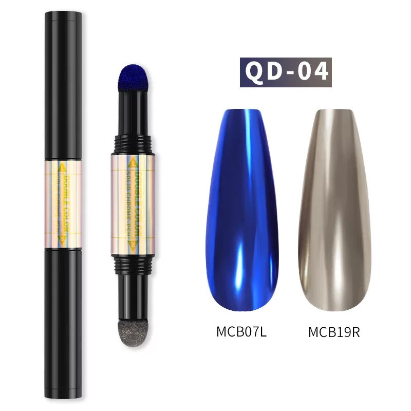 Double Color Solid Chrome Pen QD04-#71702 - Premier Nail Supply