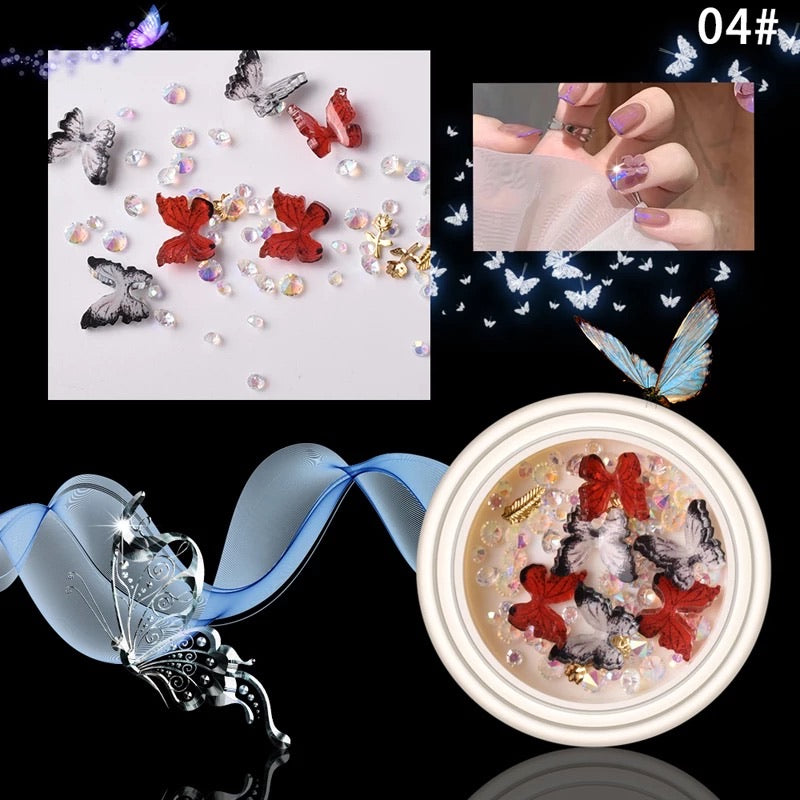 3D Butterfly Nail Design 04 - Premier Nail Supply