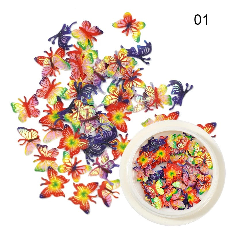 3D Mix Butterflies ZP01 - Premier Nail Supply
