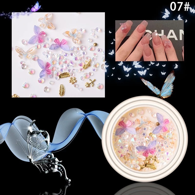 3D Butterfly Nail Design 07 - Premier Nail Supply