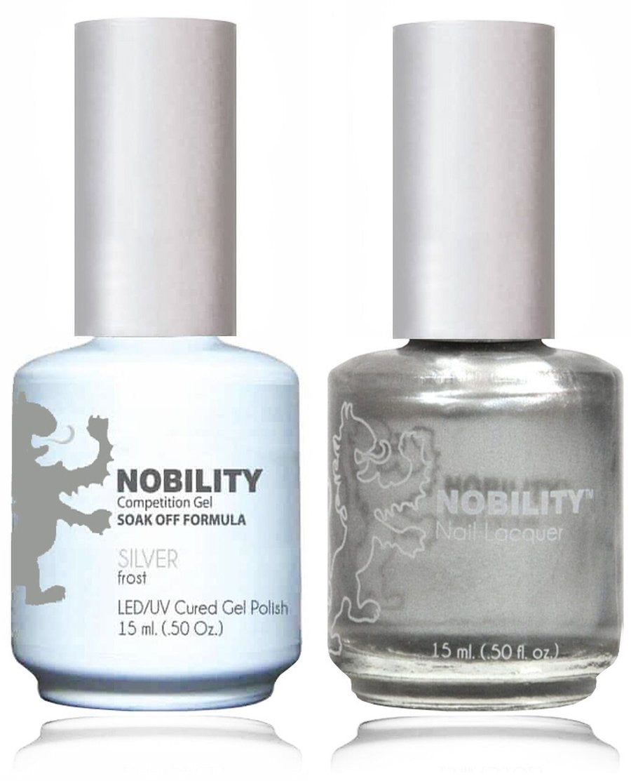 Lechat Nobility Gel Polish & Nail Lacquer - Silver 0.5 oz - #NBCS006 - Premier Nail Supply