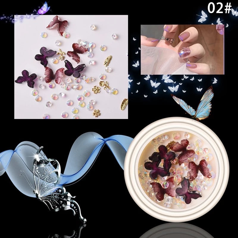 3D Butterfly Nail Design 02 - Premier Nail Supply