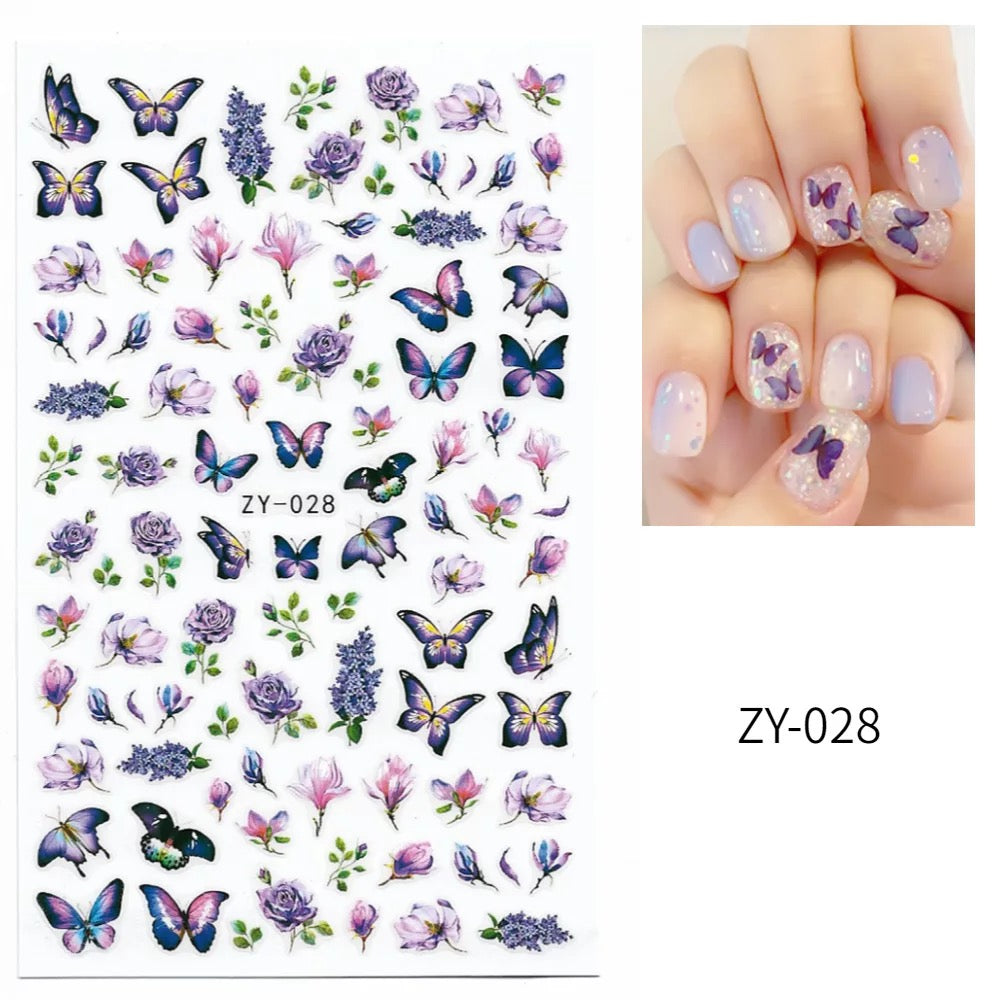 Purple Butterfly ZY028 - Premier Nail Supply