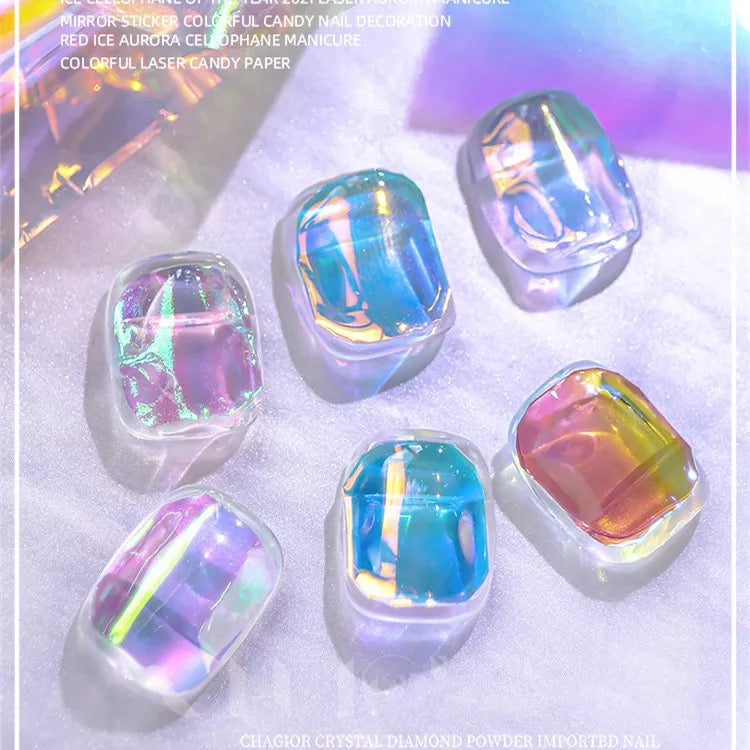 Aurora Nail Foil light Green ANF4 - Premier Nail Supply