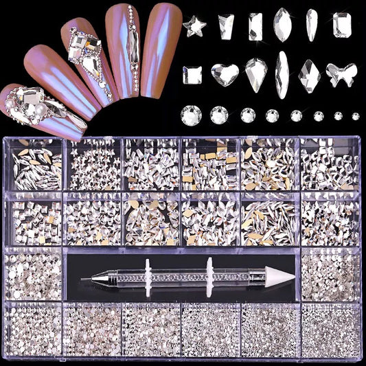 Luxury Silver Rhinestone Kit RH005 - Premier Nail Supply