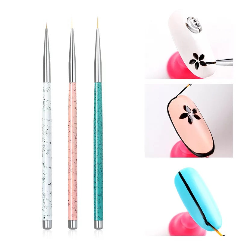 Details Art Brush 3pcs set - Premier Nail Supply