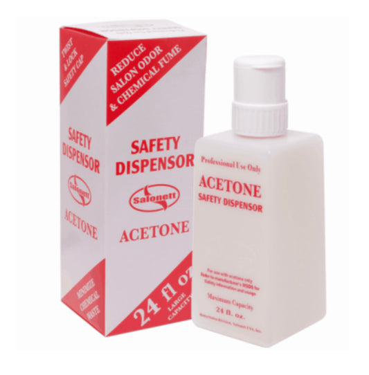 Salonett - Empty Safety Dispenser Acetone 24 oz - Premier Nail Supply