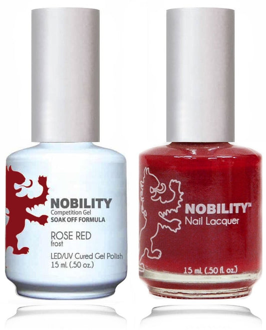 Lechat Nobility Gel Polish & Nail Lacquer - Rose Red 0.5 oz - #NBCS085 - Premier Nail Supply