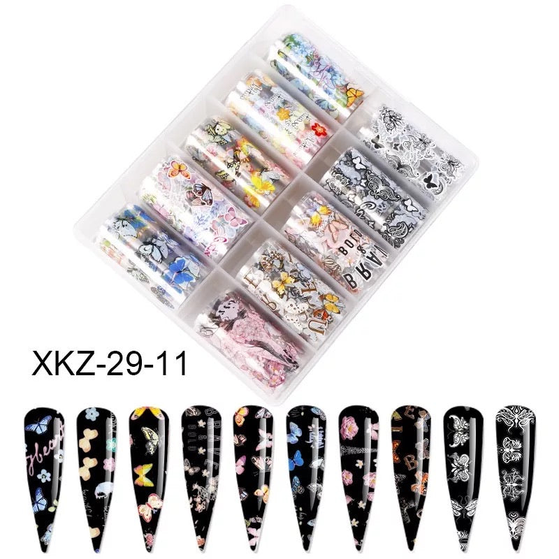 Beautiful Colorful Butterfly XKZ-29-11 - Premier Nail Supply