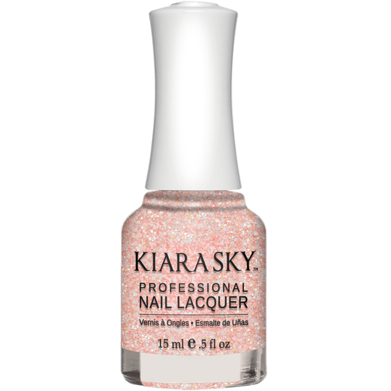 Kiara Sky Nail lacquer - Pinking Of Sparkle 0.5 oz - #N496 - Premier Nail Supply