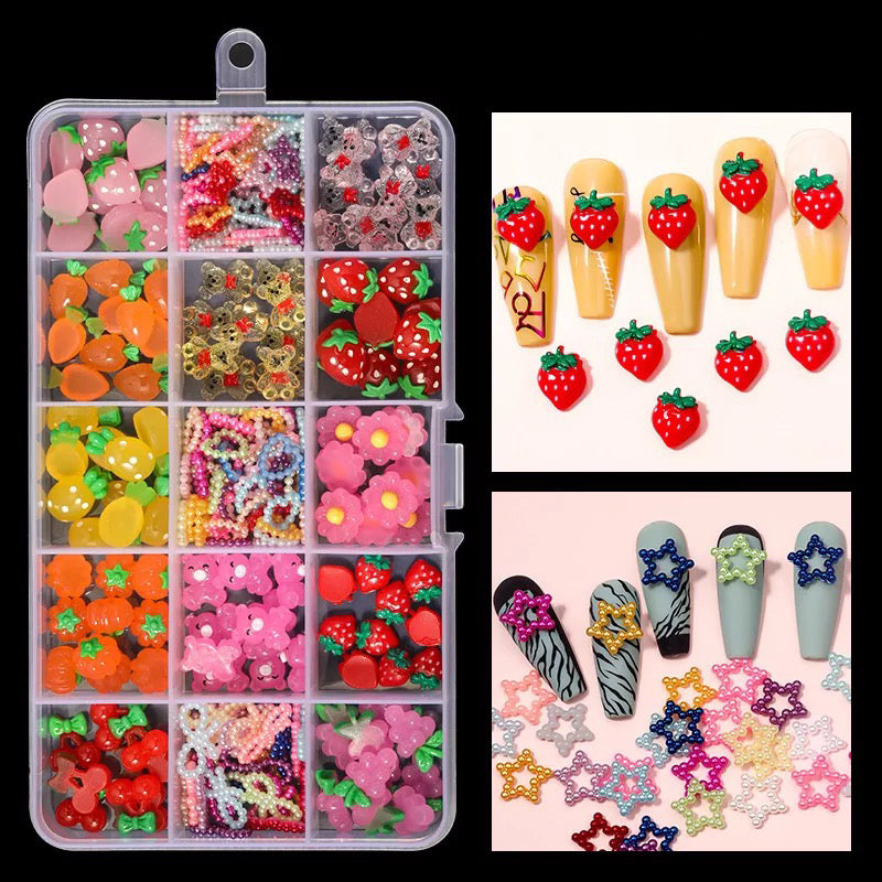 Strawberry’s Star Resin Nail Charm #31766 - Premier Nail Supply
