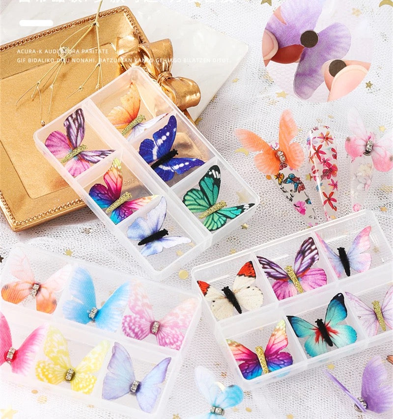 3D Butterfly Nail Charms Magnetic Pompous -#25686 - Premier Nail Supply