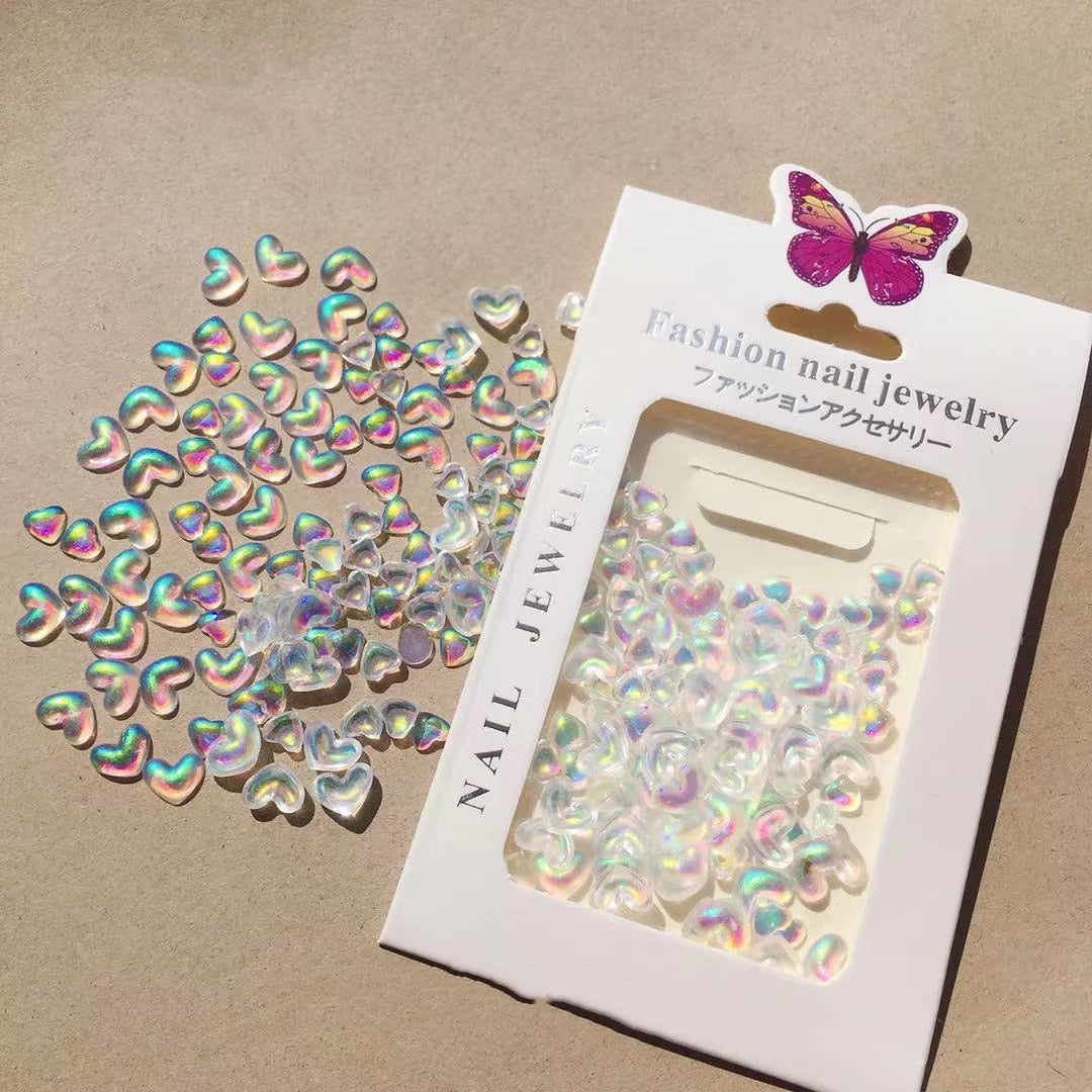 White Unicorn Heart Resin # WUJR4 - Premier Nail Supply