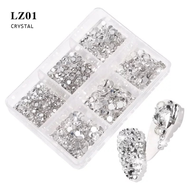 Crystal Rhinestone Mix Size Nail Art Decoration LZ01 - Premier Nail Supply