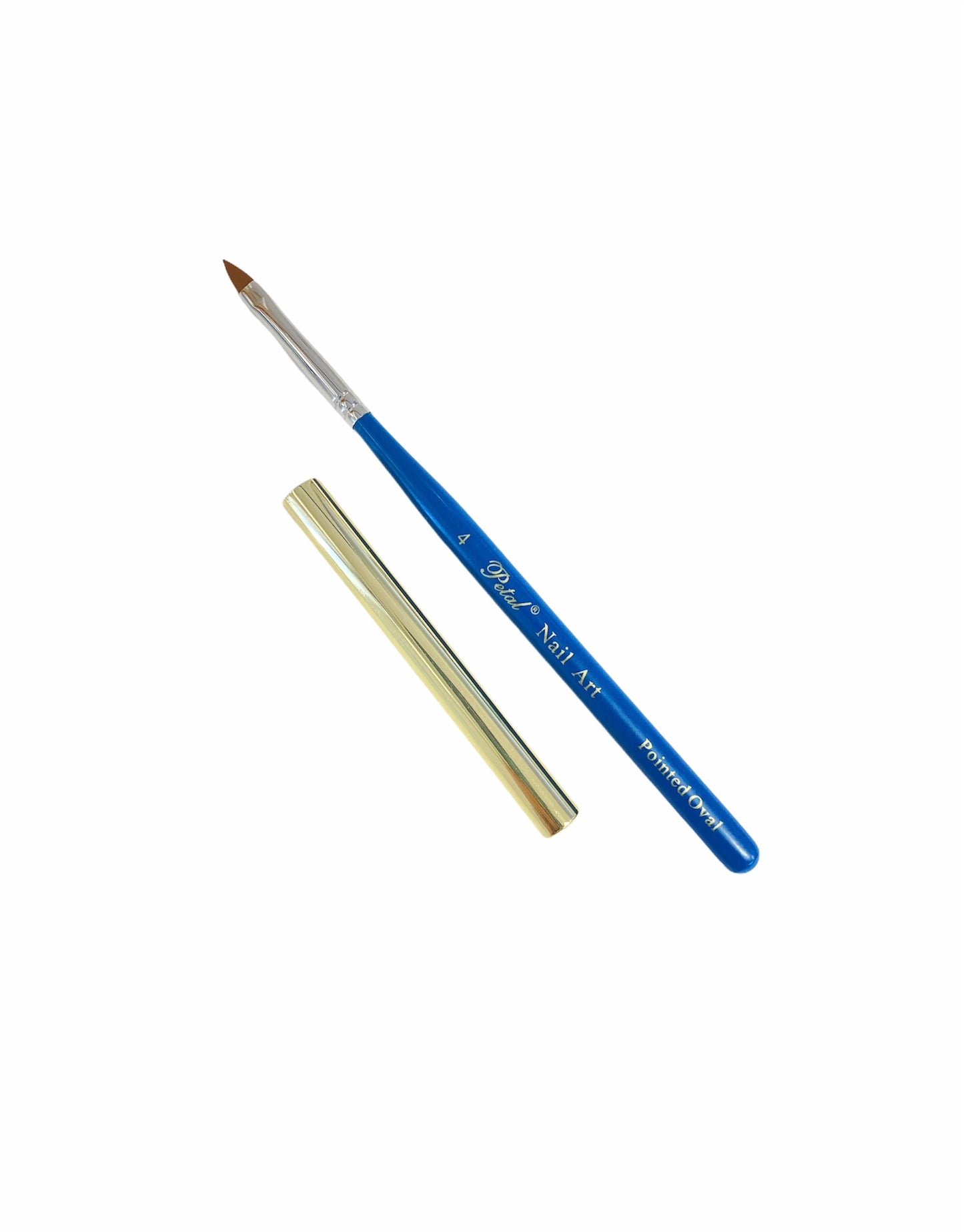 #4 Petal Nail Art Brush Pointed Oval With Cap - #58966 - Premier Nail Supply