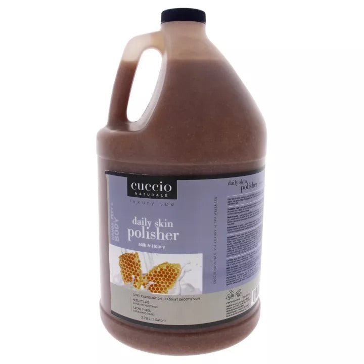 Cuccio Daily Skin Polisher ( Milk & Honey) 1 Gallon - Premier Nail Supply