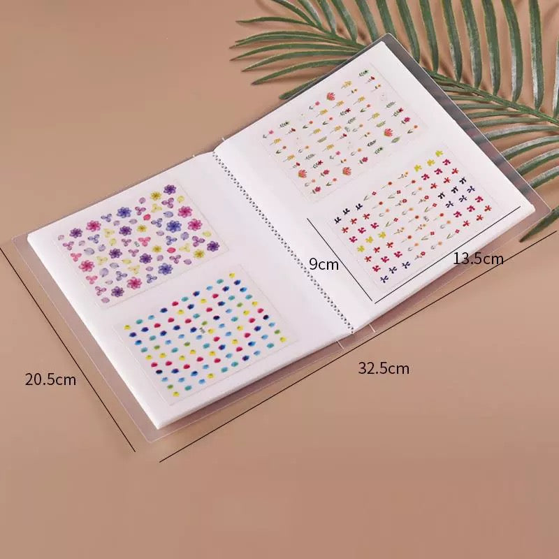 Nail Art Sticker Collecting Equipment 80 slots Nail Sticker Storage Book - Premier Nail Supply