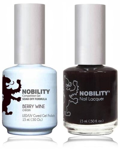 Lechat Nobility Gel Polish & Nail Lacquer - Berry Wine 0.5 oz - #NBCS009 - Premier Nail Supply
