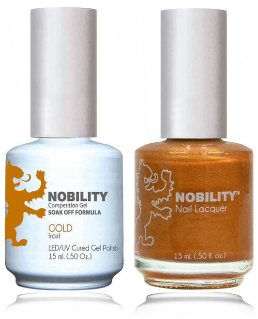 Lechat Nobility Gel Polish & Nail Lacquer - Gold 0.5 oz - #NBCS005 - Premier Nail Supply