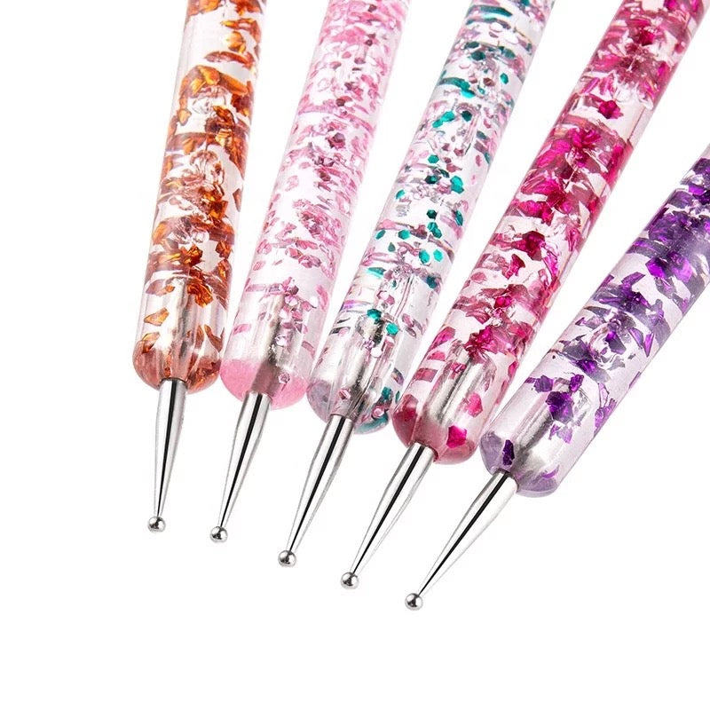 Colorful Handles 5pcs/Set Dotting Tool Nail Art - Premier Nail Supply