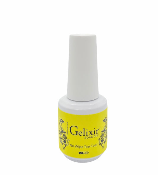 Gelixir Soak Off No Wipe Topcoat 0.5 oz - Premier Nail Supply