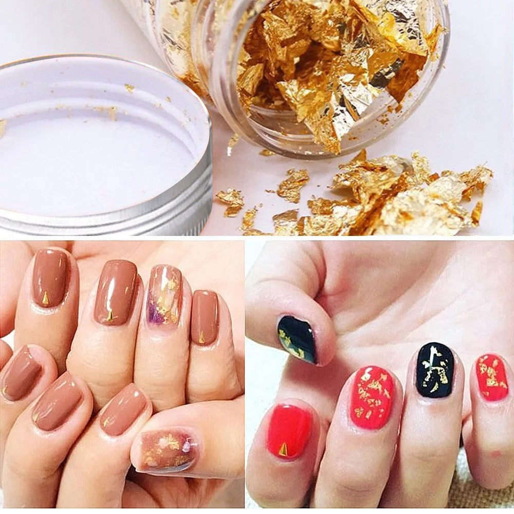Gold Flakes Foil 3g -GFF3 - Premier Nail Supply