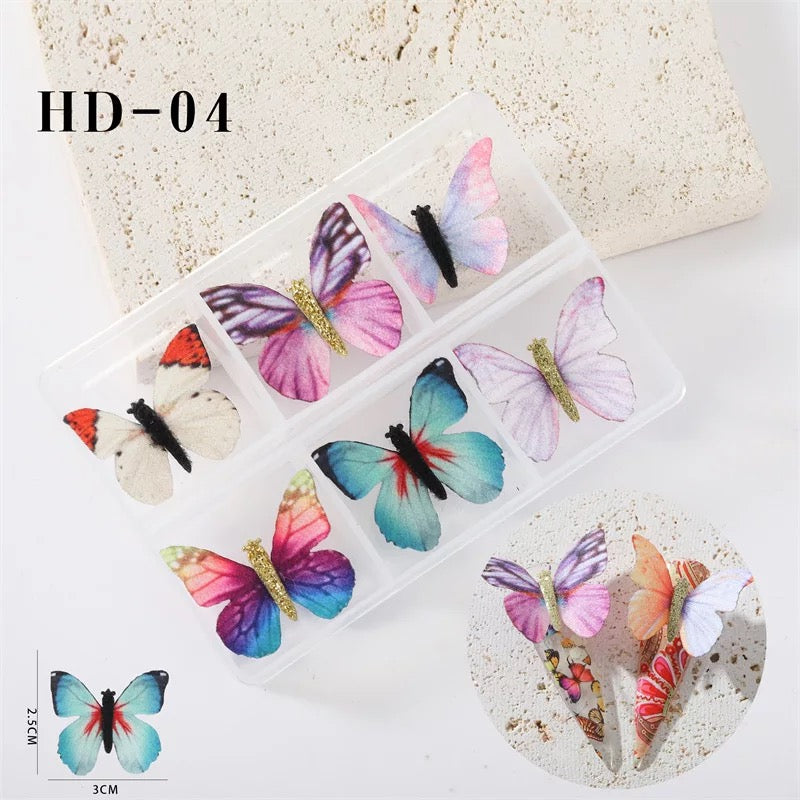 3D Butterfly Nail Charms Magnetic Pompous -#25686 - Premier Nail Supply