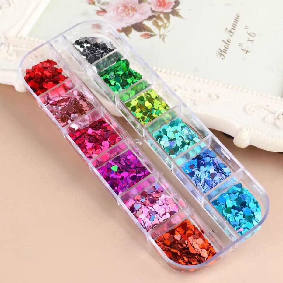 Hearts Sequins - JVNA003 - Premier Nail Supply