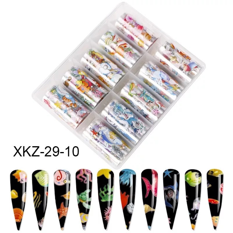 Transparent Sea Animals - XKZ29-10 - Premier Nail Supply