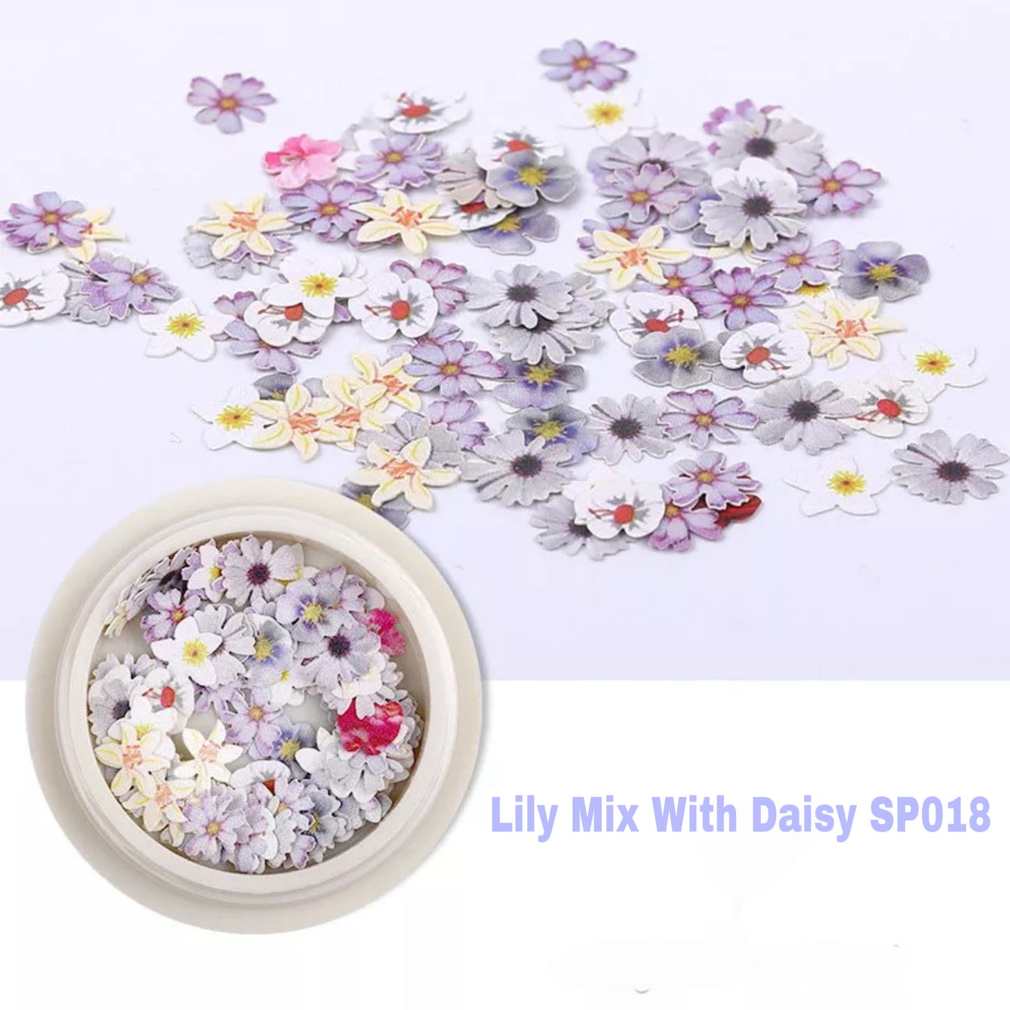 Lily Mix With Daisy SP018 - Premier Nail Supply
