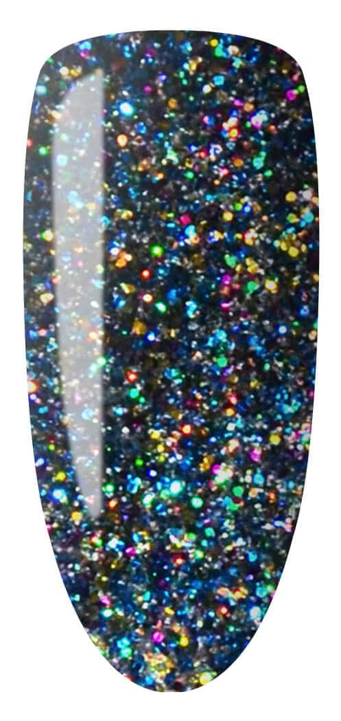 Lechat Nobility Gel Polish & Nail Lacquer- Aqua Glitz 0.5 oz - #NBCS070 - Premier Nail Supply