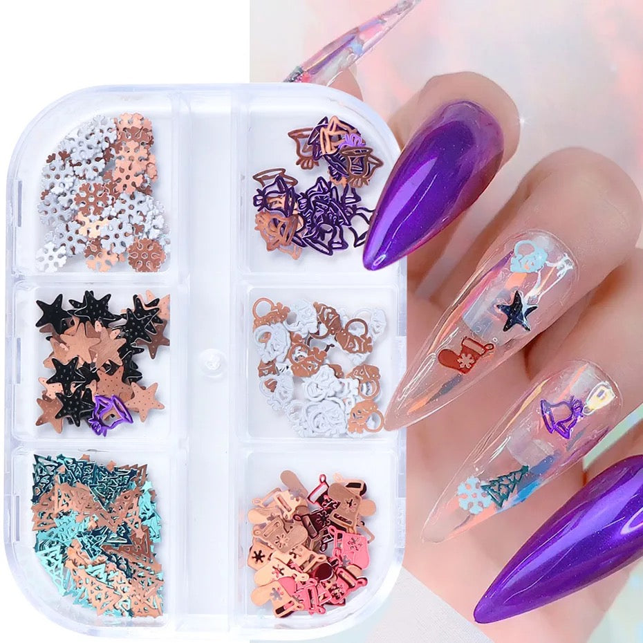 Christmas Colorful Sequins - Premier Nail Supply