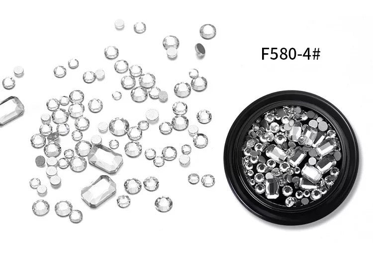Triangle Rhinestones Mix - F580-4 - Premier Nail Supply