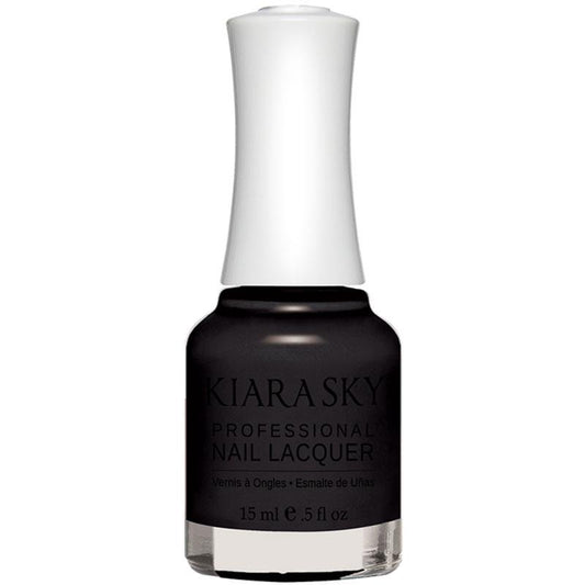 Kiara Sky Nail Lacquer - Black To Black 0.5 oz - #N435 - Premier Nail Supply