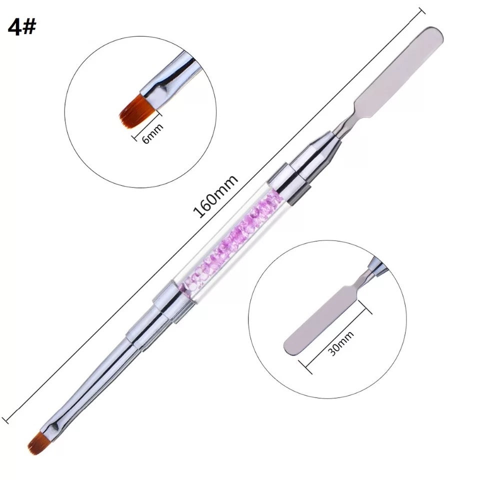 Dual Polygel Brush 2in1 - #CN22 - Premier Nail Supply