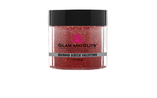 Glam & Glits - Acrylic Powder - Ruby Red 1 oz - DA89 - Premier Nail Supply