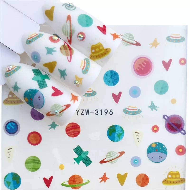 Earth & Planets - YZW3196 - Premier Nail Supply