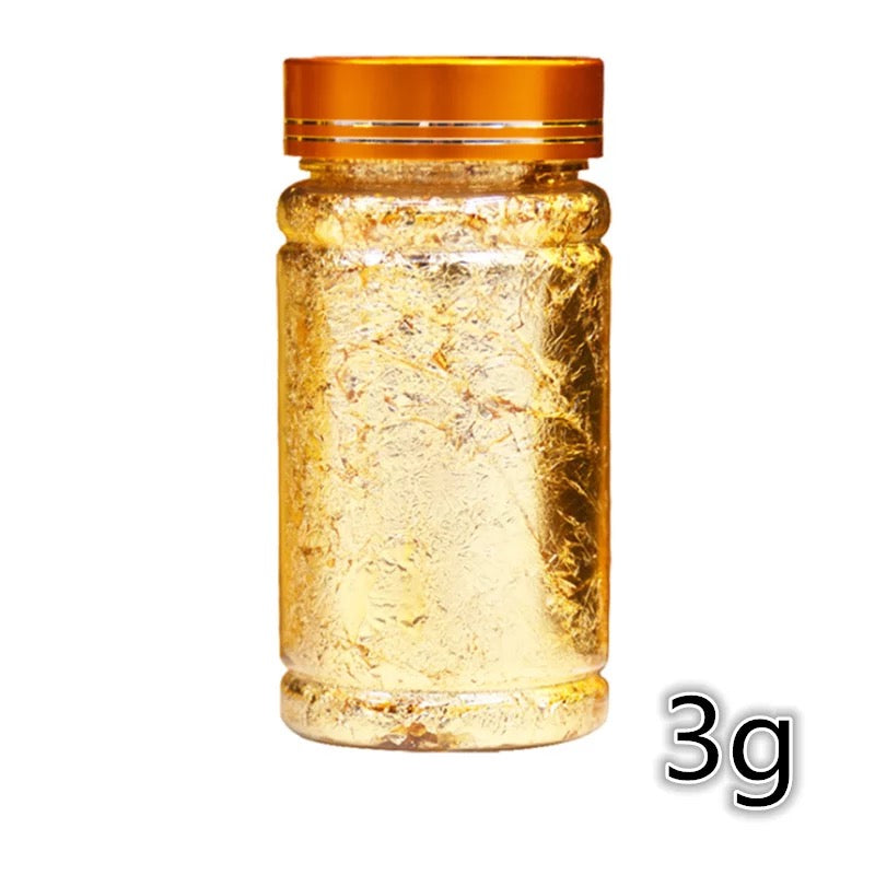 Gold Flakes Foil 3g -GFF3 - Premier Nail Supply